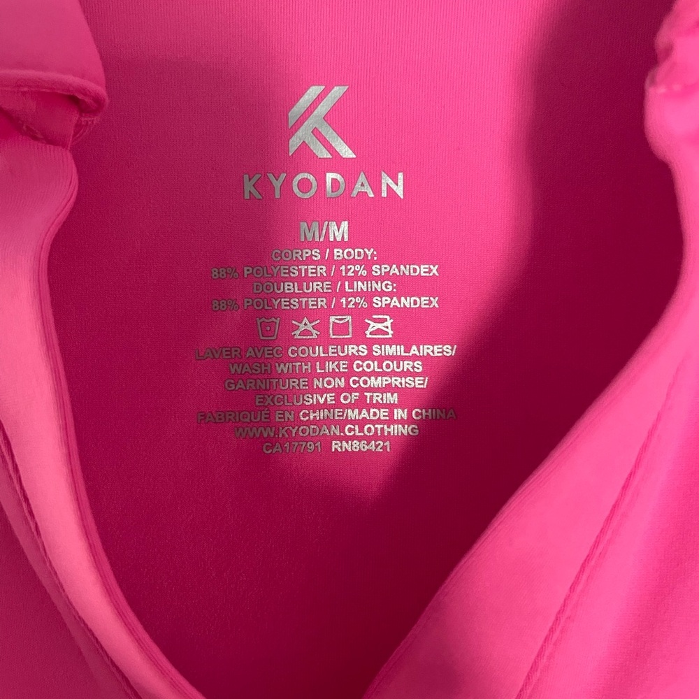 Kyodan Hot Pink Sleeveless Tank Top - Picture 3 of 5